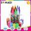 dust free liquid chalk - imported ink fluorescent pen, multi color reversible tip marker