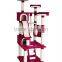 plush cat shaped deluxe pet cat condo cat tree