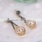 Pearl Bead Earring Designs, New Model Crystal Rhinestone Stud Earring Jewelry Supplies