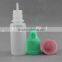 Empty childproof cap 10ml PE dropper bottle for eliquid