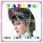 PE full over printed rain bonnet, waterproof rain hat