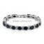 Rellecona multicolor solitaire tennis bracelet white gold plated wholesale jewelry