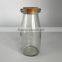 200ml glass milk bottles with cork lid