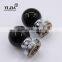 zinc metal black globe shape glass handle door knobs cover