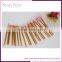 Personalized Cosmetic Brush With 15 Piece Makeup Brush Set