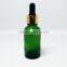 30ml green eliquid glass dropper bottle with childproof lids & glass dropper / pipette for vape ejuice