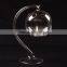 hanging glass ball candle holder with glass holder