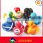 Colorful New Deign OEM Cute Funny Floating Rubber Duck Bath Toy
