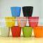 Garden decor colored outdoor plastic planters