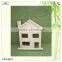 laser engraved house shape pine wooden key rack holder