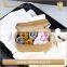 Nice design Brown Kraft Paper Cosmetic makeup Bag with handle