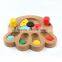 Interactive toys for dogs and cats Food treated wooden pet feeder educational pet bone paw puzzle toys