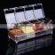 New Arrival Crystal Seal Waterproof With Spoon Condiment Seasoning Box Cruet