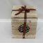 customized engraved wood tea box for wholesale