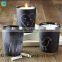 rotary candle holder amber candle jar glass