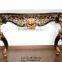 Baroque Style Furniture Console Table With Marble Top For Living Room Decoration