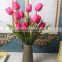 Wholesale artificial plant new dsign 3 heads silk tulip flower