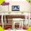 2017 New design wooden bedroom vanity furniture high quality solid wooden youth bedroom vanity furniture W08G192