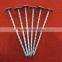 galvanised/zinc plated umbrella roofing nails with rubber washer