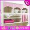 New design educational toys wooden children role play kitchen with accessories W10C280