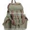 Army Olive Green Cotton Canvas Casual Backpack