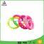  supply Beautiful polychrome silicone gift bracelet