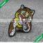 Custom Make Colorful Tiger Face Embroidery Patch