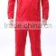 red 100%cotton flame retardant waterproof oil repellent trousers workwear uniform
