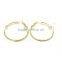Indian Style Imitation Gold Plated Hoop Earrings