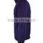 ISO9001/BSCI Manufature purple zipper mens blank wool sweater