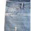 Straight Cropped Jeanswholesale men ripped jeans euro worn-out jeans