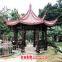 Four corner pavilions preservative carbonized wood pavilion square column or columns