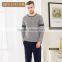 Hot Selling Qianxiu Knit Cotton Comfort Long Sleeves Couple Home Wear Pijamas Pareja