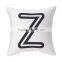 Printed Letter stuffed plush throw pillow