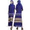 women fashion stripe muslim dress/yyh muslim abaya kaftandress/ islamic muslim women dress