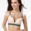 New design no steel ring yoga bra top with removable pads, women sport bra
