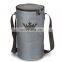 Grey Color Round Custom Polyester Whisky Cooler Bag