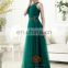 Halter Beaded Emerald Green Women Maxi Evening Dress HMY-CDE008 Dresses vestidos de fiesta