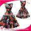 Wholesale Price Factory 1950s Vintage Floral Swing Dress For Ladies