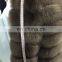 Real Natural Fox Fur Coats Ladies Winter Coats zipper with removable sleeve and length