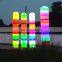 Attractive led inflatable colorful column/decorative lighting inflatable rainbow tube cone