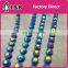 SS6/ SS8 single row multicolored plastic rhinestone chain for decoration