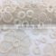 OLF8014 Beautiful flower cotton with poly organza embroidery lace fabric