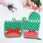 Hot Sale High Quality 100% Cotton Kitchen Oven Gloves With Oven Mat