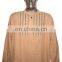 full sleeve short khadi yoga kurta, size : chest 46 x height 30 inches (medium).