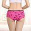 Yun Meng Ni Sexy Underwear Custom Fancy Lip Print Lady Brief Soft Cotton Women Mature Panties