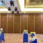 Chile hotel movable partition wall acoustic wooden hanging folding partition wall with variety color
