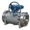 Stainless Steel Worm Gear Operation Flange Forged Fixed Ball Valve