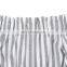 Girl Gray Stripe Off Shoulder Jumper Jumpsuit Baby Rompers