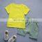 Summer wholesale children's new 0-3 year old short sleeve T-shirt boys and girls sports shorts two-piece